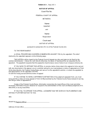 Form 337.1 Notice of Appeal - Canada
