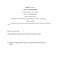 Document preview: Form 370 Notice of Abandonment - Canada