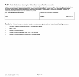 Form GAC-AMC2654 E Training Agreement - Student - Canada, Page 3