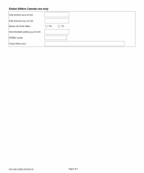 Form GAC-AMC2203 E Visibility and Recognition Activities Planning Form - Canada, Page 2