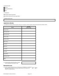 Form DFATD-MAECD1510E Application Form for a Share of the Eggs and Egg Products Trq - Canada (English/French), Page 2