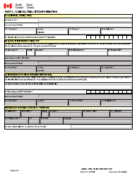 Clinical Trial Site Information Form - Canada (English/French), Page 3