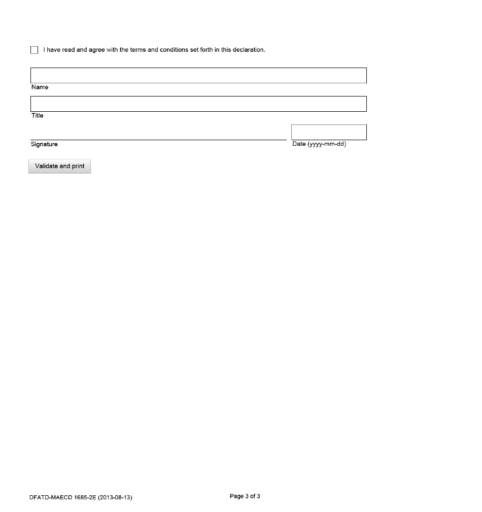 Form DFATD-MAECD1685-2E Application Form for Sugar-Containing Products Allocation Holders to Retain Their Share of the Sugar-Containing Products Trq - Canada (English / French), Page 3