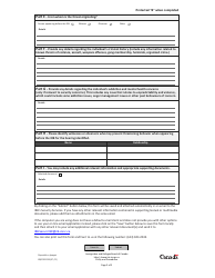Form IRB/CISR3000 Identification of Potential Security Risk in Irb Proceedings - Canada, Page 2