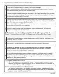 Labels and Packages Certification Form for Non-prescription Drugs - Canada, Page 4