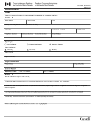 Form DCI41840 Northern Affairs Organization Activities and Expenditures Report - Canada, Page 2
