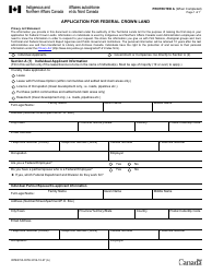 Form INTER50-037 E Application for Federal Crown Land - Canada