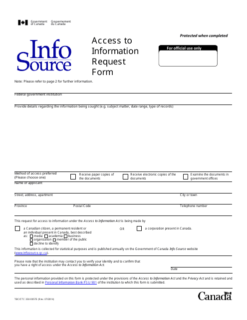 Form TBC/CTC350-0057  Printable Pdf