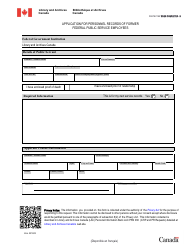 Application for Personnel Records of Former Federal Public Service Employees - Canada, Page 2