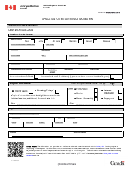 Application for Military Service Information - Canada, Page 2