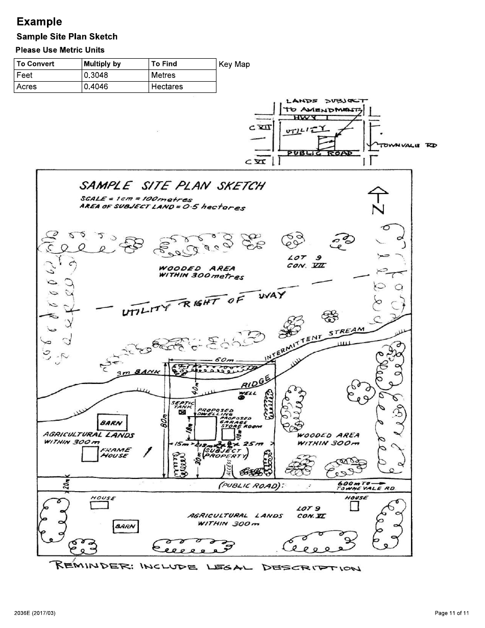 Form 2036E Application for Amendment to the Parkway Belt West Plan as Provided for by the Ontario Planning and Development Act - Ontario, Canada, Page 11