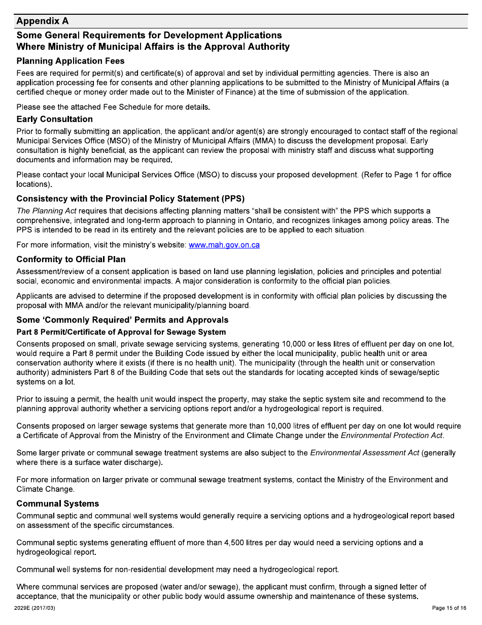 Form 2029E Application for Consent - Ontario, Canada, Page 15