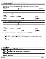 Form 2034E Application for Validation Order - Ontario, Canada, Page 2