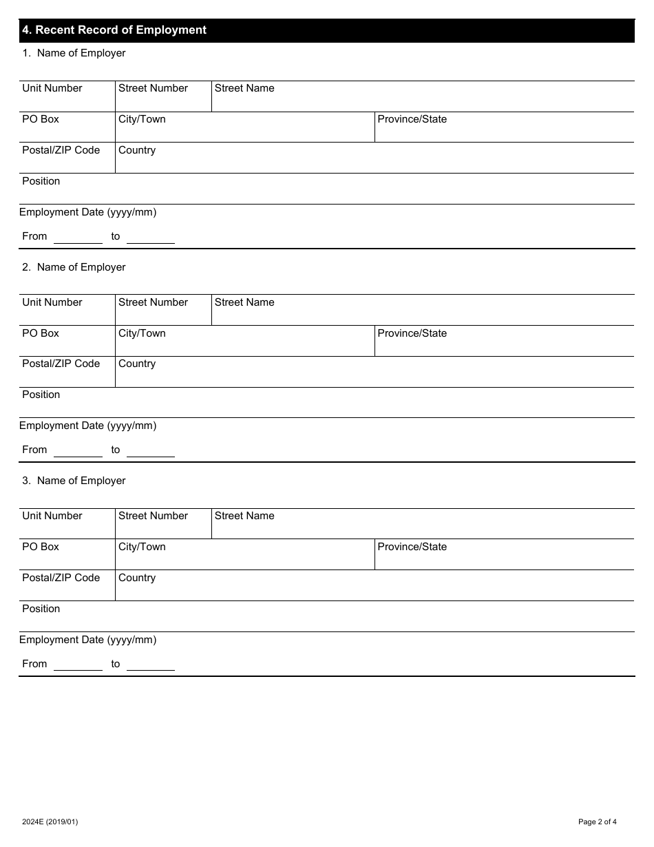Form 2024E Application for Approval as an Arbitrator - Ontario, Canada, Page 2