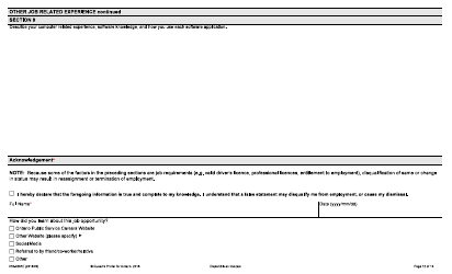 Form 016-0287E Application for Employment - Industrial - Ontario, Canada, Page 12