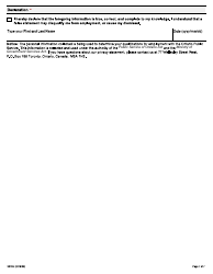 Form 2018E Application for Employment Occupational Health and Safety Inspector - Mining - Ontario, Canada, Page 7