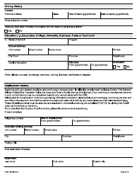 Form PCS119E Amalgamating Police Officer Application - Ontario, Canada, Page 2