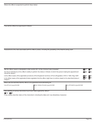 Form 0137E Application for Part II (Standard Procedure) Appointment - Ontario, Canada, Page 2
