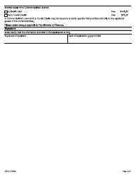 Form 2372E Application for a Commercial Bait Licence to Deal in Bait - Ontario, Canada, Page 2