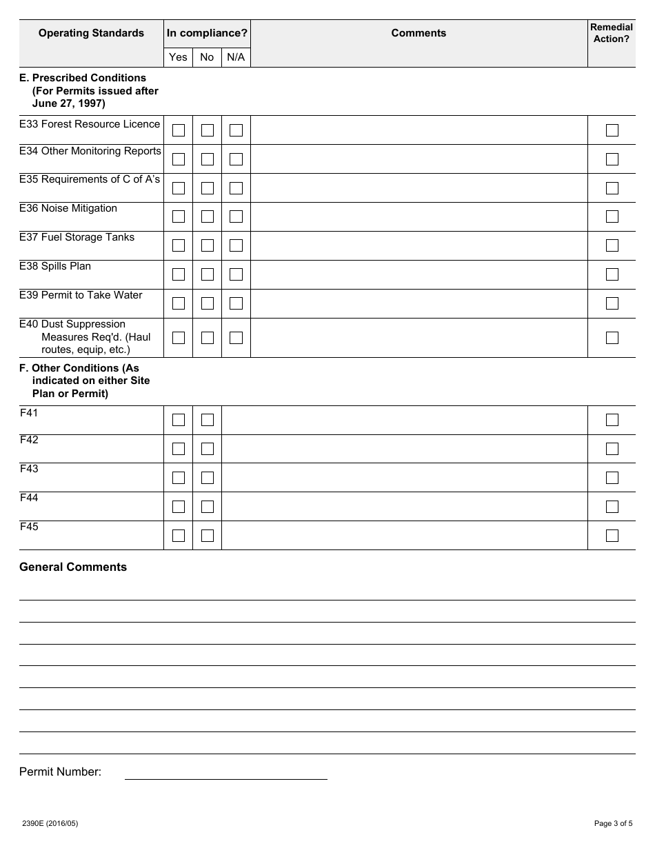 Form 2390E - Fill Out, Sign Online and Download Fillable PDF, Ontario ...