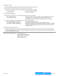 Form 0464E Collections Standard Questionnaire - Ontario, Canada, Page 2