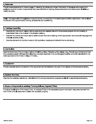 Form 12-1885E Application for Apprenticeship Training Delivery Agent - Ontario, Canada, Page 2