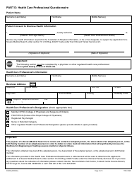Form 3090E Adopted Person&#039;s and Descendant of Adopted Person&#039;s Application to Request a Severe Medical Search - Ontario, Canada, Page 3