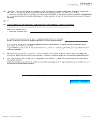 Form 3 (FRO-028) Alternative Payment Order - Ontario, Canada (English/French), Page 2