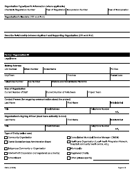 Form 0050E Application Form - Facilitation Program - Ontario, Canada, Page 5