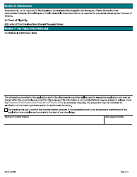 Form 0047E Surplus Property Transition Initiative Application Form - Ontario, Canada, Page 7