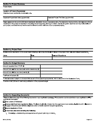Form 0035E Places to Grow Implementation Fund Application - Ontario, Canada, Page 2