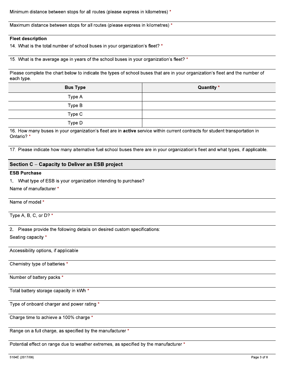 Form 5104E Appendix A Grants Ontario Application - Ontario, Canada, Page 3