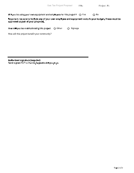 Form YG6008 Gas Tax Project Proposal - Yukon, Canada, Page 2
