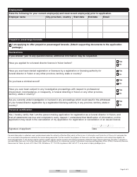 Form YG5089 Funeral Directors Licence Application - Yukon, Canada, Page 4
