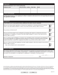 Form YG6649 Licensed Practical Nurse (Lpn) Reinstatement Application - Yukon, Canada, Page 3