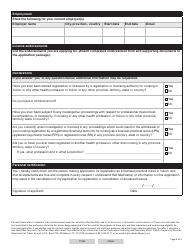 Form YG5146 Licensed Practical Nurse (Lpn) Licence Renewal Application - Yukon, Canada, Page 3