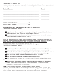 Forme YG5338 Rapport Financier Pour Bingo - Yukon, Canada (French), Page 2