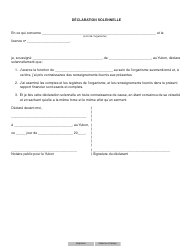 Forme YG5339 Rapport Financier Pour Tombola - Yukon, Canada (French), Page 3