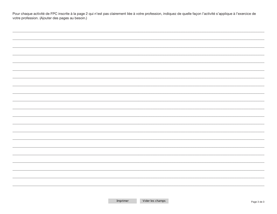 Forme YG6519 Annual Continuing Education (Ce) - Yukon, Canada (French), Page 3