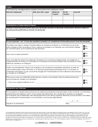Forme YG6667 Infirmieres Et Infirmiers Psychiatriques Autorises (I.p.a.) Demande De Renouvellement De Licence - Yukon, Canada (French), Page 3