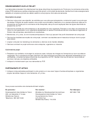 Forme YG5473 Enterprise Trade Fund Application for Film and Sound Industries - Yukon, Canada (French), Page 2