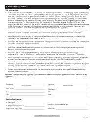 Form YG5320 Yukon Film Development Fund Application - Yukon, Canada, Page 4