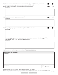 Form YG6021 Nominee Participant Monitoring Form - Yukon, Canada, Page 3