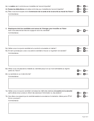 Forme YG6020 Employer Participant Monitoring Form - Yukon, Canada (French), Page 2