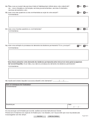 Forme YG6021 Nominee Participant Monitoring Form - Yukon, Canada (French), Page 3