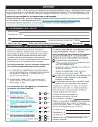 Forme YG6019 Programme Territorial De Candidature a L&#039;immigration Formulaire De Demande - Yukon, Canada (French), Page 2