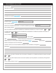 Forme YG6019 Programme Territorial De Candidature a L&#039;immigration Formulaire De Demande - Yukon, Canada (French), Page 9