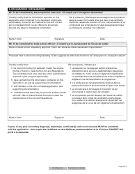 Form YG6627 Application for an Instructor - Yukon, Canada (English/French), Page 3