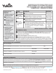Document preview: Forme YG6276 Remplacement Du Systeme D'eclairage Par Un Systeme a Del Dans Les Batiments Commerciaux - Demande De Remise - Yukon, Canada (French)