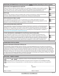 Form YG6438 Application for Discretionary Use Permit - Yukon, Canada, Page 4